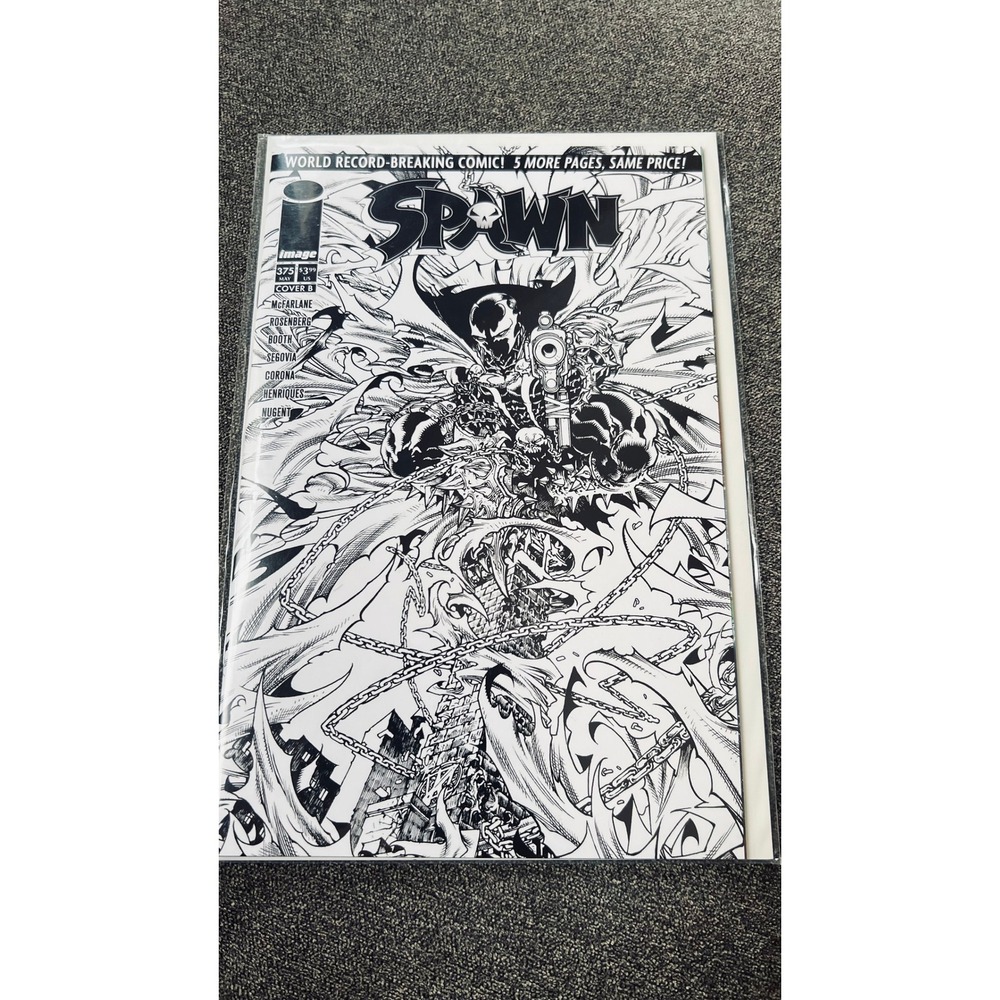 Image Spawn Comic Book  Black White Cover B Sketch Variant McFarlane